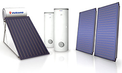 Caldeiras e painéis solares